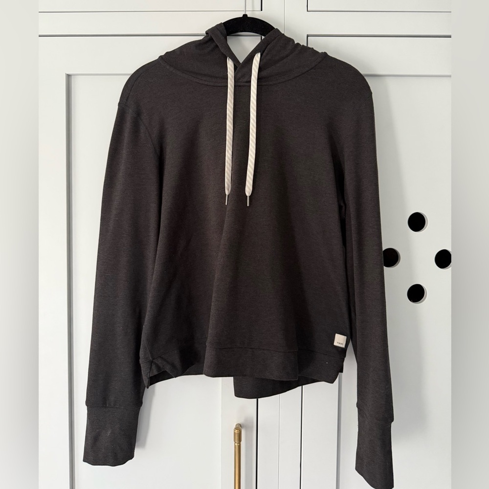 Vuori Halo Essential Hoodie in black heather size small - Picture 4 of 8